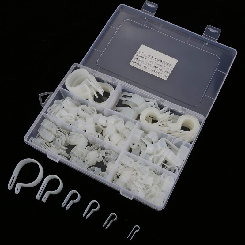 Clips de 200 piezas, abrazaderas en P, clips de sujetadores