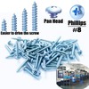 Laffeya Drywall Anchor Kit - 60 Pieces, Self-Drilling Plastic Anchors