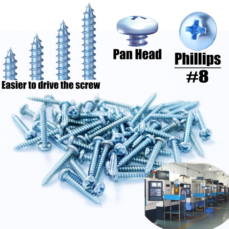 Laffeya Drywall Anchor Kit - 60 Pieces, Self-Drilling Plastic Anchors