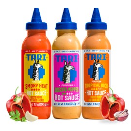 Tari Hot Sauce - Rocoto Pepper Variety Pack - Aji Rocoto + Smoky Heat + Tropical Kick - 11.8oz each (3Pk)