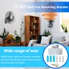 LUTQ Heavy Duty Fan Mounting Bracket, Solid Steel Wall Mount