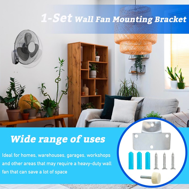 LUTQ Heavy Duty Fan Mounting Bracket, Solid Steel Wall Mount