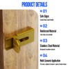 Sliding Door Lock, 90 Degree Door Hasp Latch Lock, Stainless