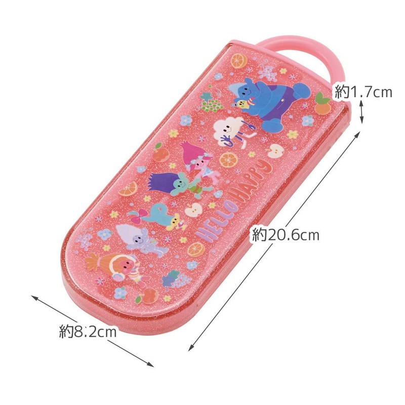 Skater TACC2 Children's Trio Set Chopsticks Spoon Fork Trolls 20