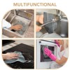 VIVOTE 8 Pack Premium Microfibre Cleaning Cloth with Scrubber，Double-Layer No