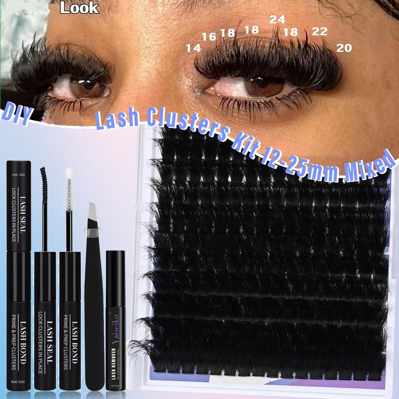 Mega Lash Clusters Kit 300D Thick 12-25mm Volume Cluster Eyelash