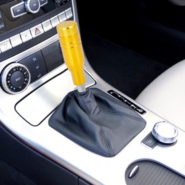 X AUTOHAUX Universal Aluminium Alloy Manual Car Gear Knob Yellow