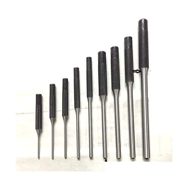 Precision Long Drive Roll Pin Punch Set of 9 Pcs-Imperial