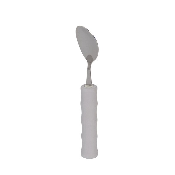Sammons Preston Flexible Utensils with Foam Handles, Bendable Eating Utensil with Extended Handle and Strap for Evaluating Self Feeding Needs, Customizable Cutlery for Disabled, Handicapped, Elderly