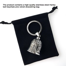 Guardian bell motorcycle，biker keychain biker bells guardian angel for men，motorcycle cross bell，motorcycle wing bell,motorcycle bells for bikers,the bikers lucky charm,bike bells for adults for him