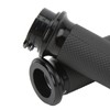 1 Pair 25mm Motocycle Handlebar Grips Black Comfortable Grasp Anodized