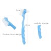 Pack of 4 Portable Denture Cleaning Brushes with Moderate Multilayer
