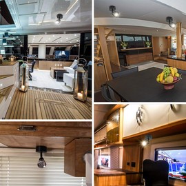 Luxvista 12 Volt RV Reading Lamp Spotlight, 3W Wall Mount RV Lights Interior Fixtures with Switch for Bedside Lamp of Boat Camper Truck Trailer Caravan 5th Wheel Vehicles-Daylight 6000K (2-Pack)