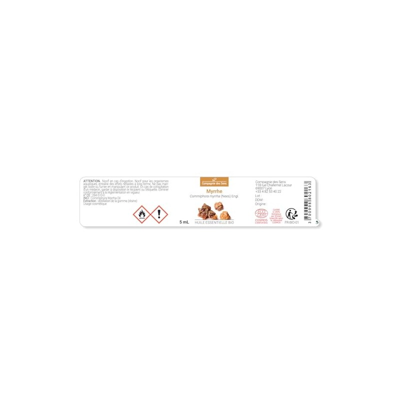 MIRRA (Commiphora myrrha) BIO - 5mL - Olio Essenziale di