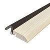 Streamline Pattern Wood Door Stop Set, with Brown Q-LON Weatherstrip