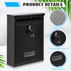 Yaocom Wall Mount Mailboxes for Outside 13.8 x 9.5 x