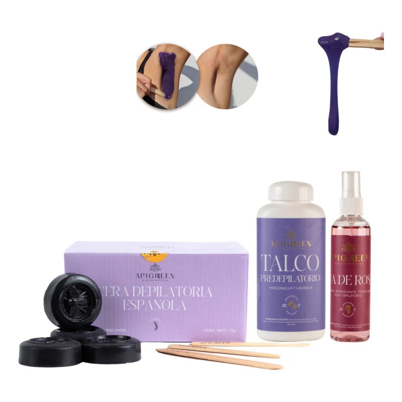 Cera Española Apigreen Pre Y Post Depilatorios Piel Sensible