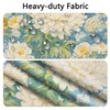 NAEMBCU Watercolor Floral No Hook Shower Curtain with Snap-in Liner