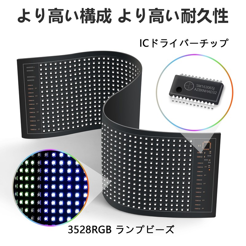 JINS&VICO LED Electric Bulletin Board, Bendable, LED Sign, RGB Display,