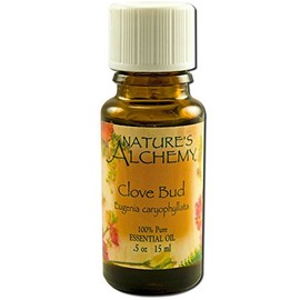 Nature's Alchemy 100% Pure Essential Oil, Clove Bud 0.5 oz (Pack of 2)