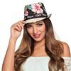 Boland 52226 - Hut Ibiza mit Blumen, Blütenmotiv, Beachparty, Strandparty,