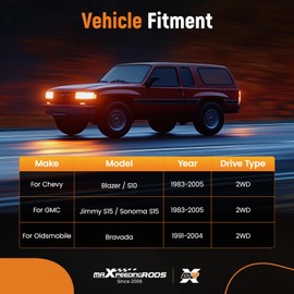 maXpeedingrods for S10 V8 Motor Mounts Conversion Motor Mounts+Frame Mount Adapter Plate for 1983-2005 Chevy Blazer / S10, GMC Jimmy/Sonoma S15, Oldsmobile Bravada SBC 350