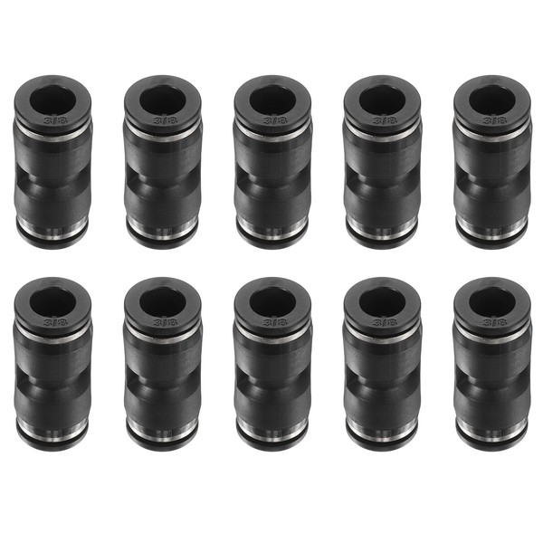 sourcing map 10pcs Push to Connect Fittings 3/8" OD x
