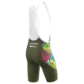 Logas Cycling Bib Shorts Men Cycling Shorts with Shoulder Straps Bike Biking Bibs with 4D Padding Breathable Quick-Dry, Olivegreen Lace, Medium