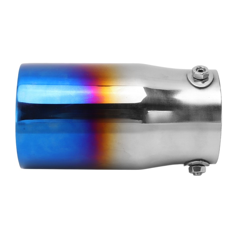 Exhaust Tip 3in Inlet 3.5in Outlet 6.4in Length Straight Edge