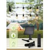 Brightown Solar String Lights Outdoor Waterproof with Remote Cable Ties