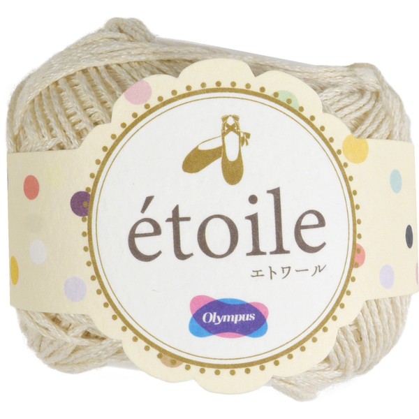 Olympus Thread Etoile Wool Yarn, Thick Col.1, White, 0.9 oz