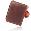 Fregery ® Leather Wallet for Men with RFID Protection with