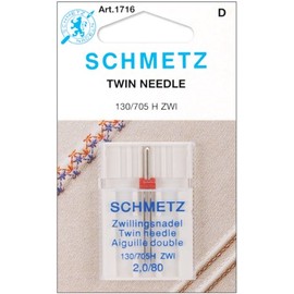 Schmetz Twin Machine Needle 1/Pk- Size 2.0 12/80