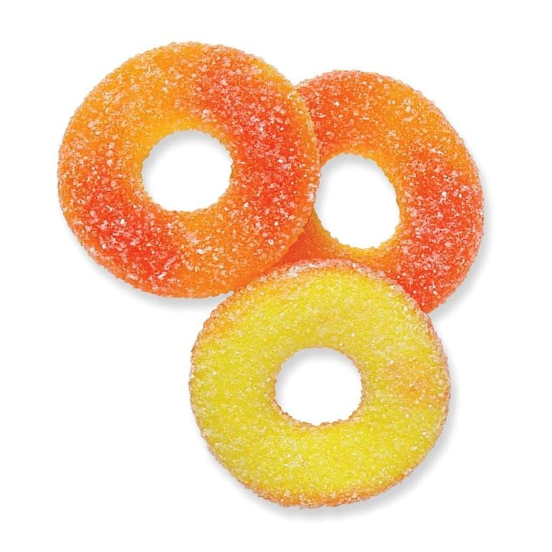 Peach Rings Sweet Peachie O's, 4.25oz Bags (Pack of 3)