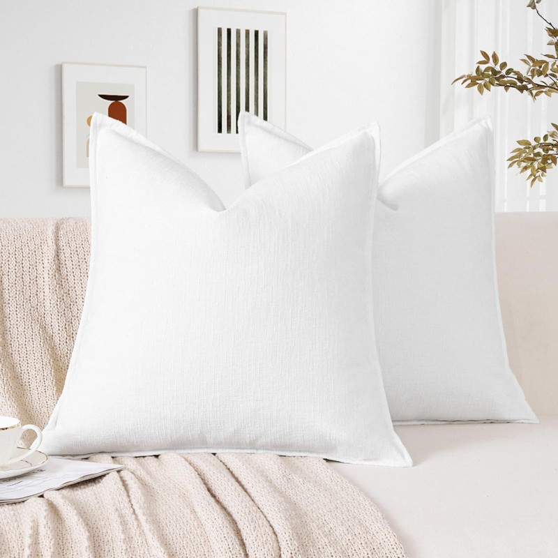 Sungeek Set of 2 Soft Chenille Cushion Covers 50x50cm Square