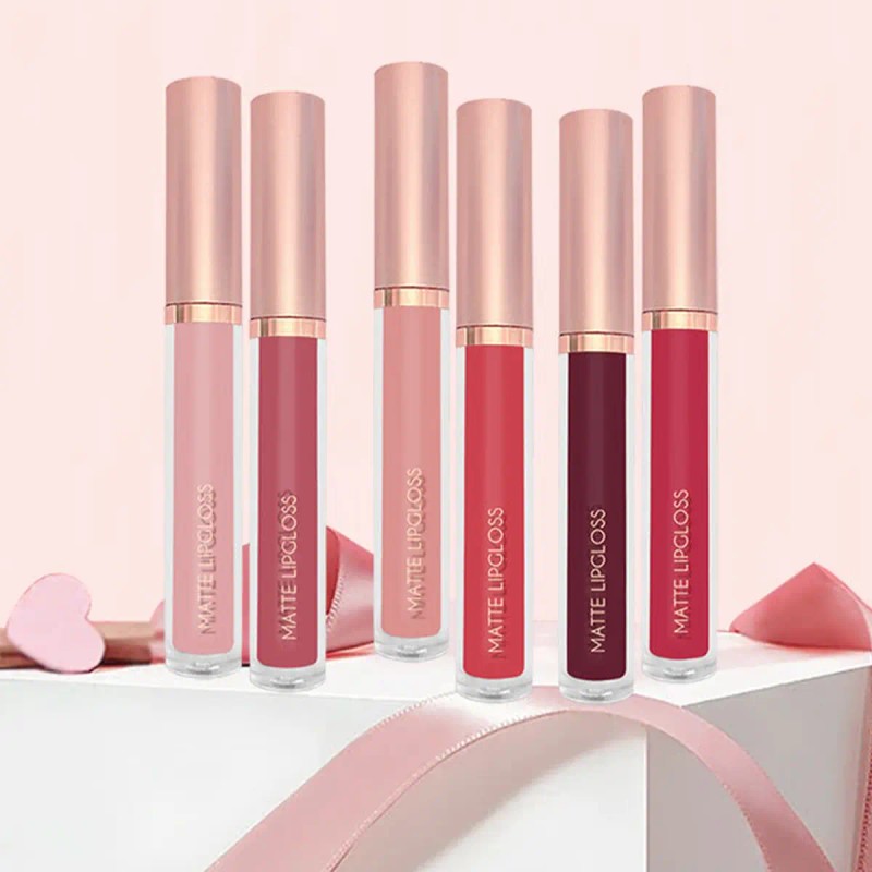 6-color Long-lasting Matte Lip Gloss Set