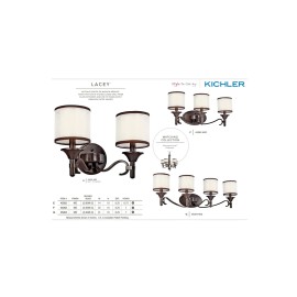 Kichler 45284MIZ - Lacey 4 Light Mission Bronze Vanity Light Fixture
