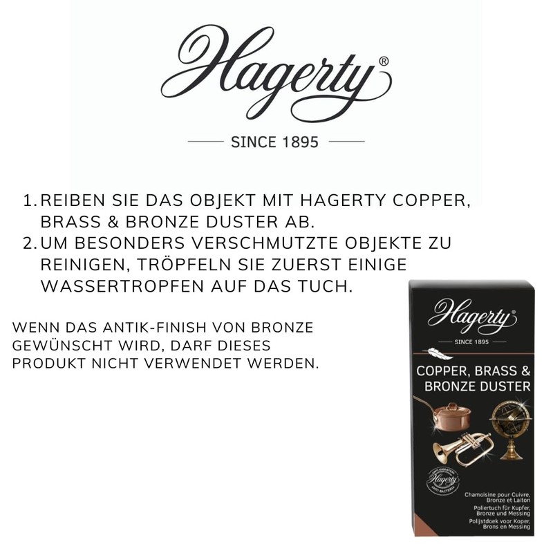 Hagerty Copper, Brass & Bronze Duster, Polishing Cloth for Copper,