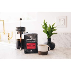 Groundwork Certified Organic Whole Bean Coffee, Lucky Jack, 12 oz Bag