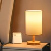Absdefen Japanese Table Lamp, Bedside Lamp, Bedside Light, Fabric Shade,