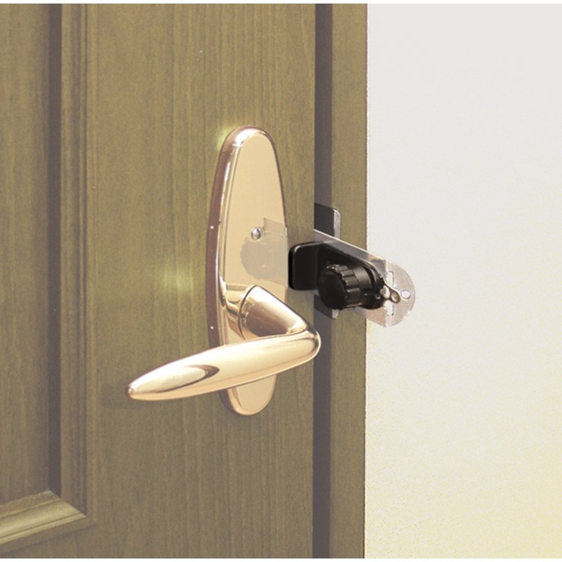 Easy Home Lock for Inward-Opening Doors with No Padlock