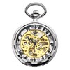 TREEWETO Men's Hand Wind Antique Mechanical Skeleton Pocket Watch with