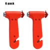 6 Pack Emergency Escape Tool - Seatbelt Cutter Window Breaker