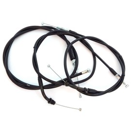 Short Control Cable Set - Compatible with Honda CB550K CB750-1977-1978 - Throttle Pull Push & Clutch