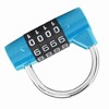 4 Dial Digit Code Padlock Security Password Lock Prevent Suitable