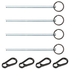 Half Moon Elevator Door Keys, Firefighter Elevator Key Set for Westinghouse/Schindler Elevator Doors, Dark Gray Metal Key Ring Included, 4-Pack