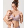 MOMANDA Women's Nursing Bras for Breastfeeding Smoothing Lace Nursing Bra