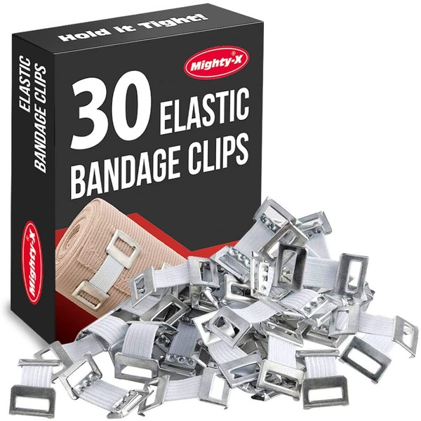 Elastic Bandage Clips - 30 Pack - Bandage Wrap Clips