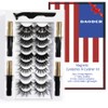 DAODER Magnetic Eyelashes with 4 Tubes Eyeliner Kit Long Magnetic