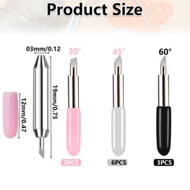 Icetop 12PCS Replacement Blades for Cricut, 3 Types